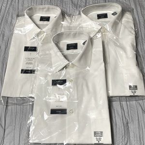 3 Mens Arrow Brand button up LS dress shirts size medium 15-15 1/2 34/35 New
